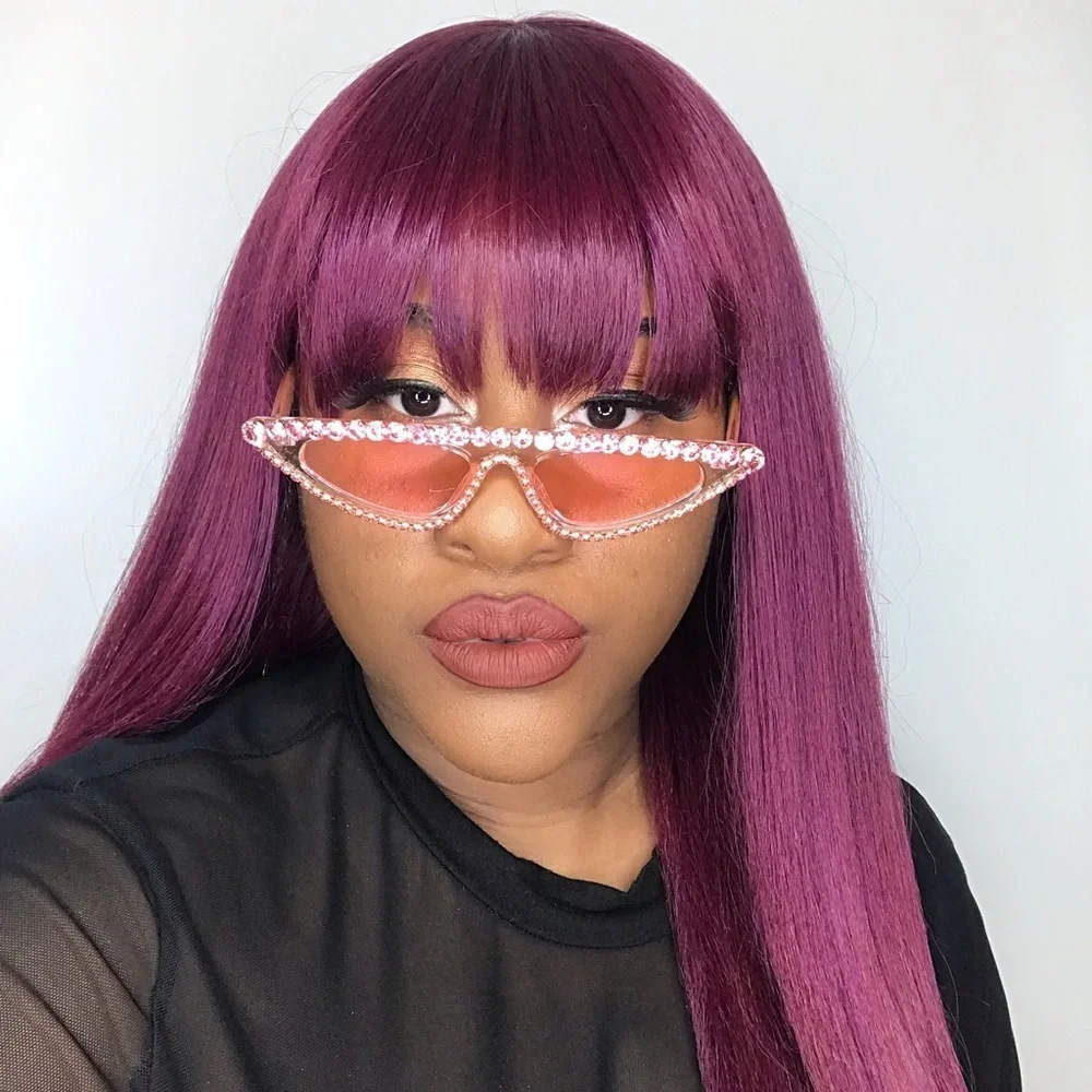 Rhinestone Decor Sunglasses